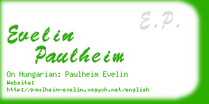 evelin paulheim business card